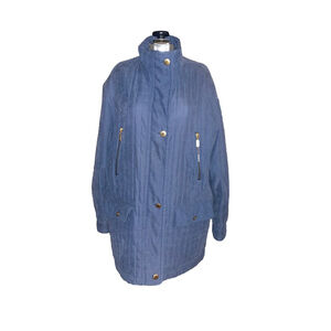 Vintage Blue Quilted Women's Jacket L